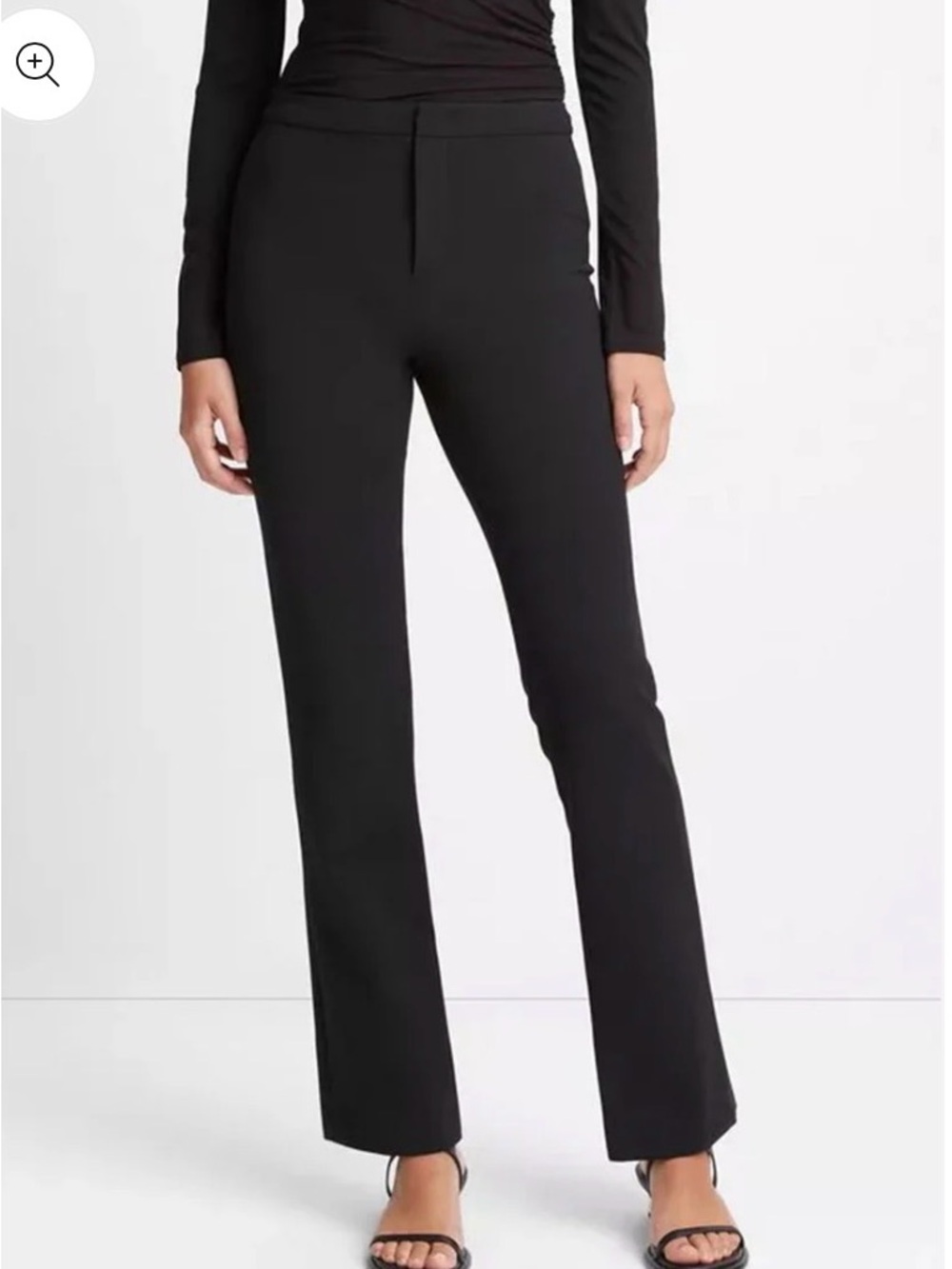 Vince Tapered Leg Trouser Black Size 4 V608721729 Italian Fabric Ankle Pant